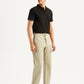 Men's 555'96 Beige Relaxed Straight Fit Tech Pants - Side View