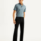 Men's 555'96 Black Relaxed Straight Fit Tech Pants - Elevated View