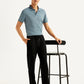 Men's 555'96 Black Relaxed Straight Fit Tech Pants - Styleshot View