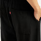 Men's 555'96 Black Relaxed Straight Fit Tech Pants - Detail View