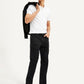 Men's Redloop 513 Black Slim Straight Fit Mid Rise Jeans - Elevated View