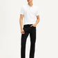 Men's Redloop 513 Black Slim Straight Fit Mid Rise Jeans - Styleshot View