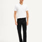 Men's Redloop 513 Black Slim Straight Fit Mid Rise Jeans - Front View