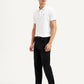 Men's Redloop 513 Black Slim Straight Fit Mid Rise Jeans - Side View