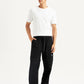 Men's Black Regular Fit Utility Cargo Trousers - Front View