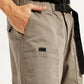 Men's Taupe Regular Fit Utility Cargo Trousers - Detail View
