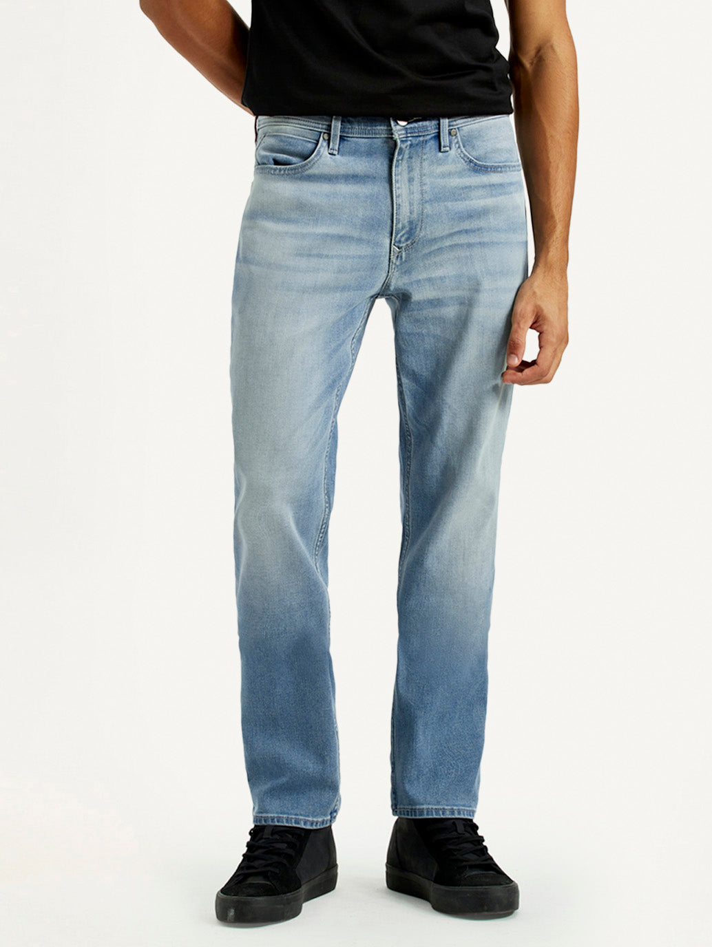Men's Redloop 541 Light Indigo Athletic Tapered Fit Mid Rise Jeans - Front View