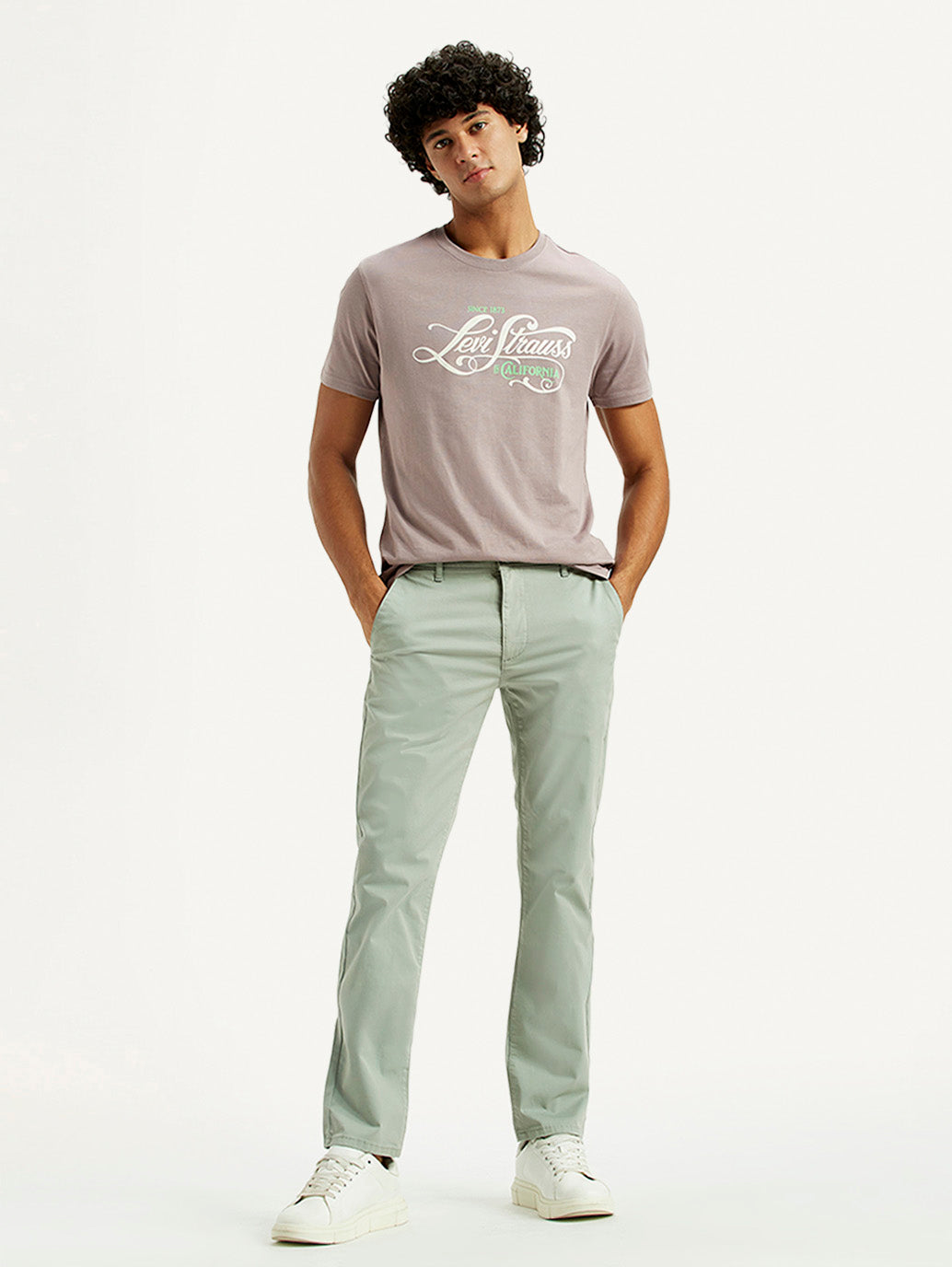 Men's 511 Green Slim Fit Mid Rise Chinos