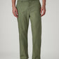 Men's Olive Authentic Relaxed Fit Mid Rise Chinos - Front View