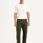 Men's 541 Olive Athletic Tapered Fit Mid Rise Selvedge Chinos - Front View