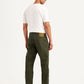 Men's 541 Olive Athletic Tapered Fit Mid Rise Selvedge Chinos - Back View