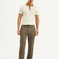 Men's Brown Authentic Straight Fit Linen Chinos - 20 View
