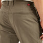 Men's Brown Authentic Straight Fit Linen Chinos - Detail View