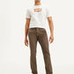 Men's Brown Slim Fit Chinos - Styleshot View