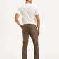 Men's Brown Slim Fit Chinos - Back View