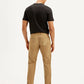 Men's Light-Brown Slim Tapered Fit Chinos - Back View