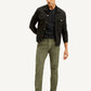 Men's Olive Slim Tapered Fit Chinos - Styleshot View