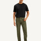 Men's Olive Slim Tapered Fit Chinos - Front View