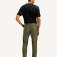 Men's Olive Slim Tapered Fit Chinos - Back View