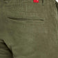 Men's Olive Slim Tapered Fit Chinos - Detail View