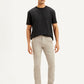 Men's Beige Slim Tapered Fit Chinos - Front View