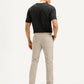 Men's Beige Slim Tapered Fit Chinos - Back View