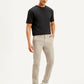 Men's Beige Slim Tapered Fit Chinos - Side View