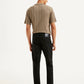 Men's Redloop Black Slim Fit Trousers - Back View