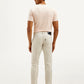 Men's Redloop Off White Slim Fit Trousers - Back View