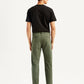 Men's Olive Slim Fit Tech Pant Chinos - Back View