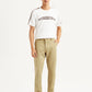 Men's Beige Slim Fit Tech Pant Chinos - Front View