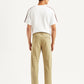 Men's Beige Slim Fit Tech Pant Chinos - Back View