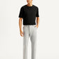 Men's Grey Slim Fit Tech Pants Chinos - Front View