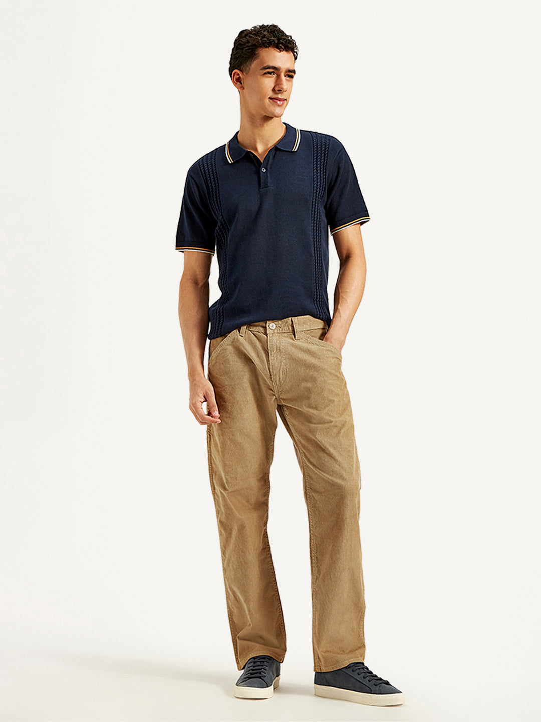 Men's 505 Khaki Straight Fit Corduroy Utility Pants - 20 View