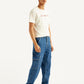 Men's 568 Blue Loose Fit Mid Rise Jeans - Side View
