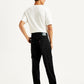 Men's 568 Black Loose Straight Cargo Trousers - Back View