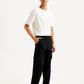 Men's 568 Black Loose Straight Cargo Trousers - Side View