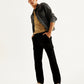 Men's Tapered Black Utility Cargo Jogger - Elevated View