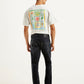 Men's 511 Black Slim Fit Mid Rise Jeans - Back View