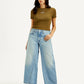 Women's Blue XL Straight Fit Mid Rise Jeans - Styleshot View