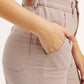 Women's High Rise Purple Loose Fit Trousers - Detail View