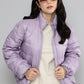 Women's Solid Purple Jacket - 1 View