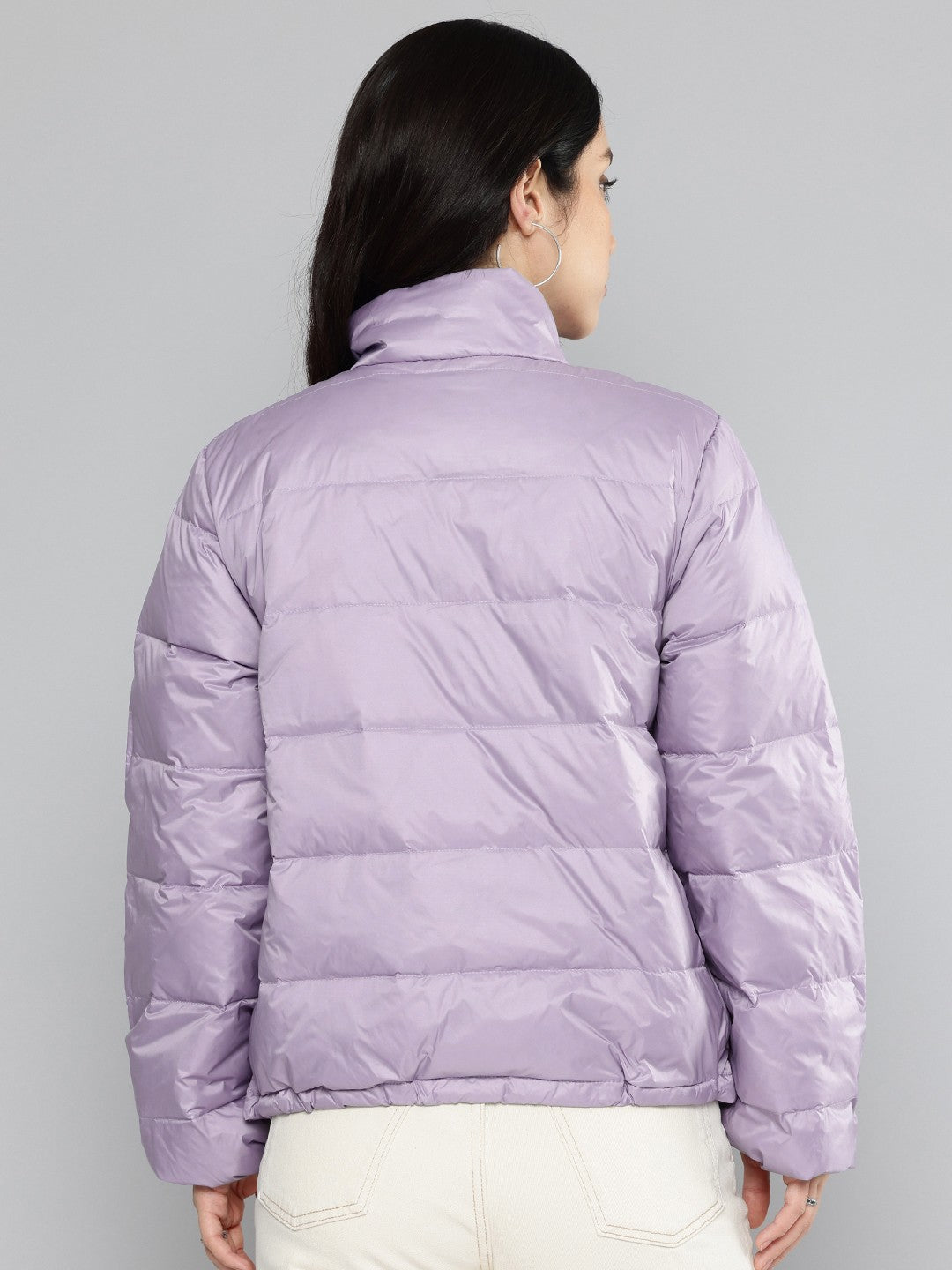 Women's Solid Purple Jacket - 4 View