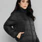 Women's Solid Black Jacket - 3 View