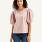 Women's Printed Regular Fit Top - Front View