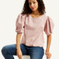 Women's Printed Regular Fit Top - Styleshot View