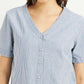 Women's Striped Regular Fit Shirt - 07f37815-2c7e-47f6-9416-ae131ff32a4e View