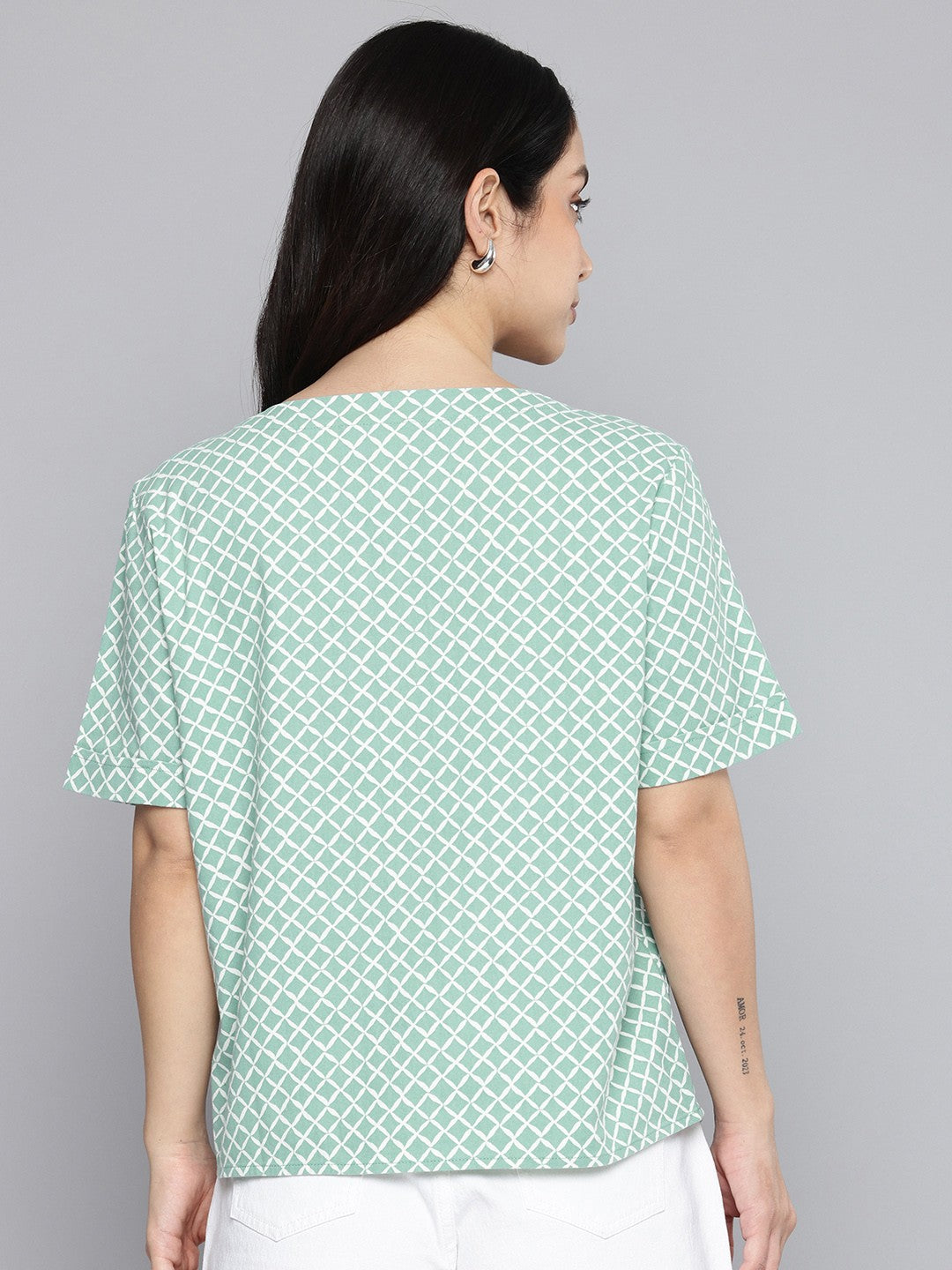 Women's Printed Regular Fit Shirt - 4 View