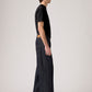 Men's Dark Indigo Twisted Baggy Fit Mid Rise Jeans - Side View