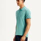 Men's Typographic Print Slim Fit Polo T-Shirt - 20 View
